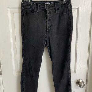 Black Denim Jeans, Old Navy Rockstar Super Skinny